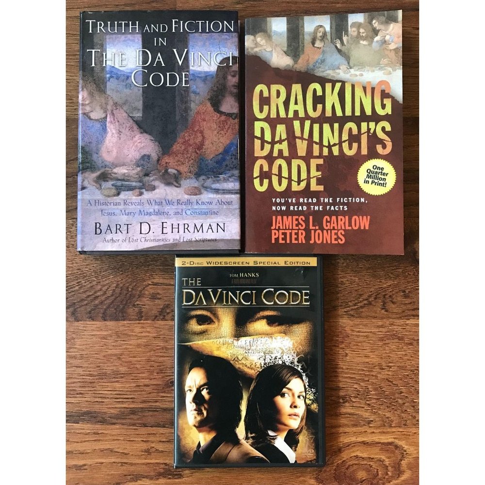 THE DaVINCI CODE - WATCH & ANALYZE DVD +2 BOOKS
